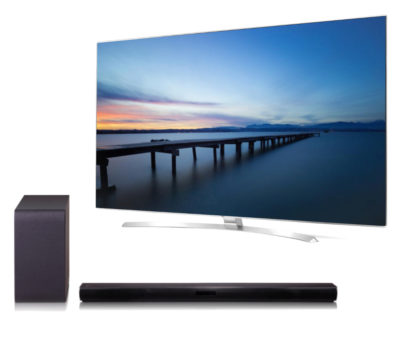 65 LG 65UH950V Smart 3D 4K Ultra HD HDR  LED TV & SH4 2.1 Wireless Sound Bar Bundle